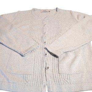 Woman's Medium Honor Millburn Cardigan Sweater with Decorative Buttons